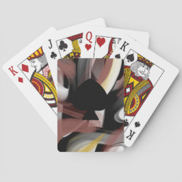 Klassiska spelkort Trendig abstrakt konst Svart