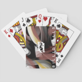 Klassiska spelkort Trendig abstrakt konst Svart