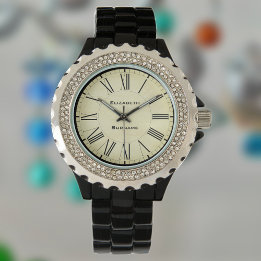 Klassiska Stil-siffror med Fullt Namn Armbandsur