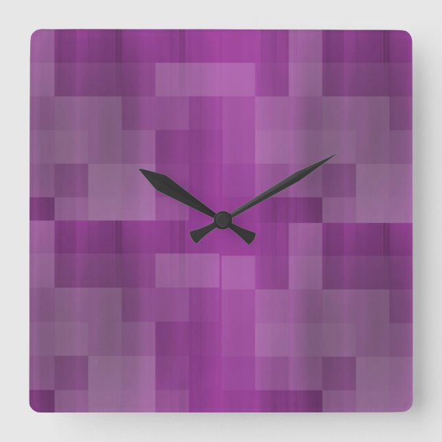 Klassiska stilar Färger Fyrkantig Klocka (Framsida)