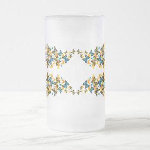 Klassiska stilar Fjärilar Frostat Ölglas