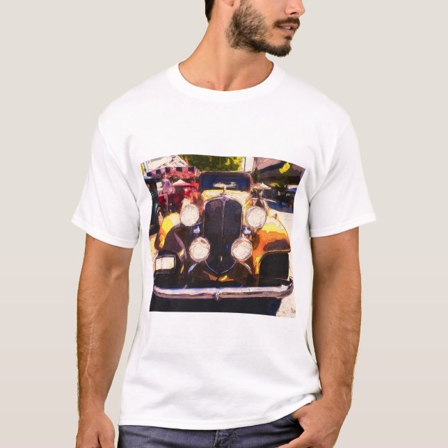 Klassiska Strålkastare T Shirt (Framsida)