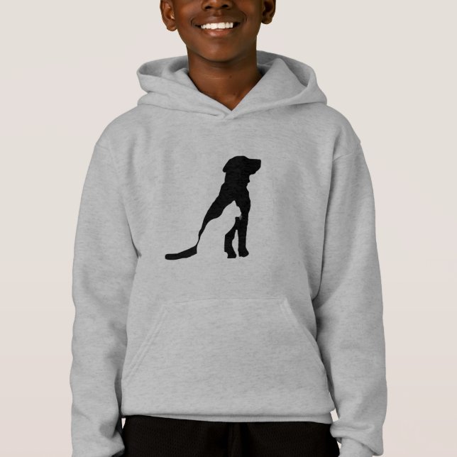 Klassiska t-shirts för barn Silhouettes of Hundar. (Framsida)