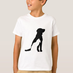 Klassiska t-shirts för barn Silhouettes of Hundar.