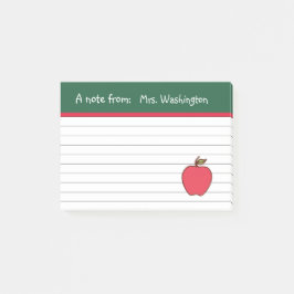 Klassiska Teacher's Apple Post It-lappar Post-it Block