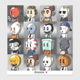 Klassiska Tecknadens vänskapsmärken Klistermärken