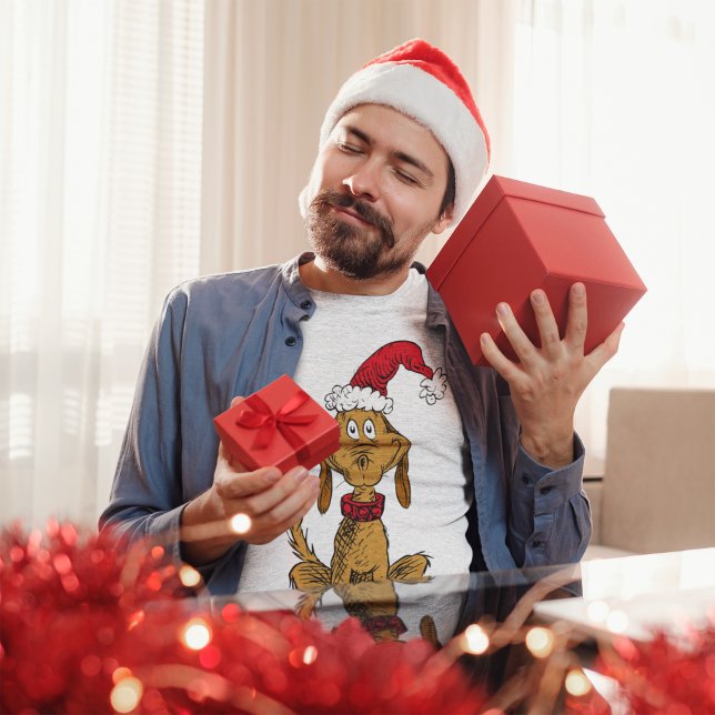 Klassiska The Grinch | Max - Tomtehatt T-shirt (Skapare uppladdad)