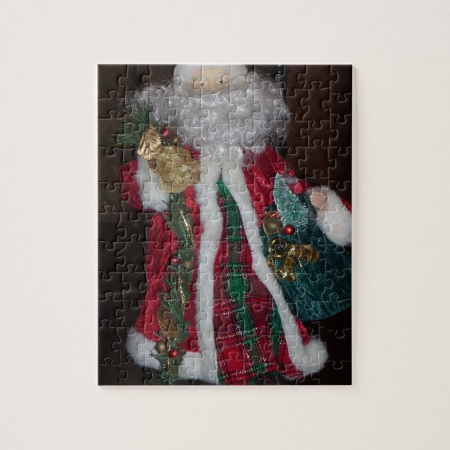 Klassiska Tomte: En Tidlös Julikon Pussel (Vertikal)