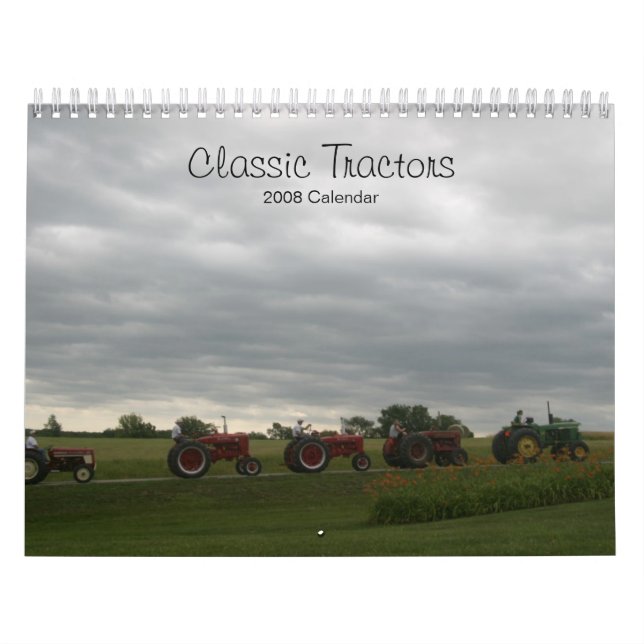 Klassiska traktorer Anpassningsbar kalender (Omslag)