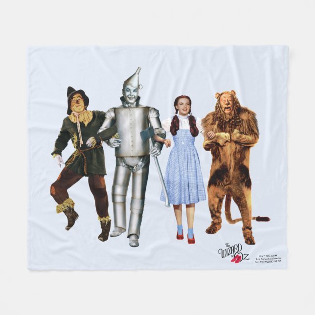 Klassiska Trollkarlen från Oz-karaktärer Fleecefilt (Framsidan (Horisontell))