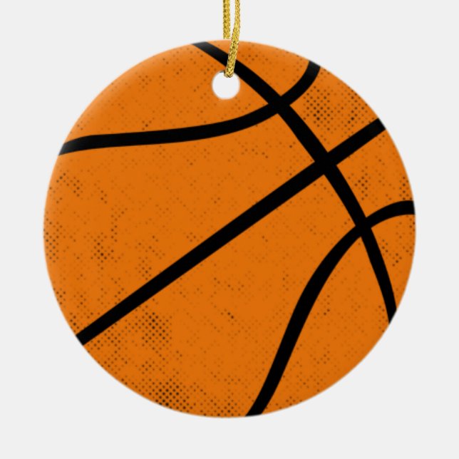 Klassiska universitetsbasketbollshoopar Matchdagss Julgransprydnad Keramik (Framsidan)