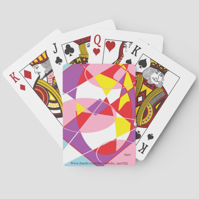 Klassiska uppspelningskort: Abstrakt Casinokort (Baksidan)