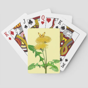 Klassiska uppspelningskort för gult Butterfly & Da Casinokort
