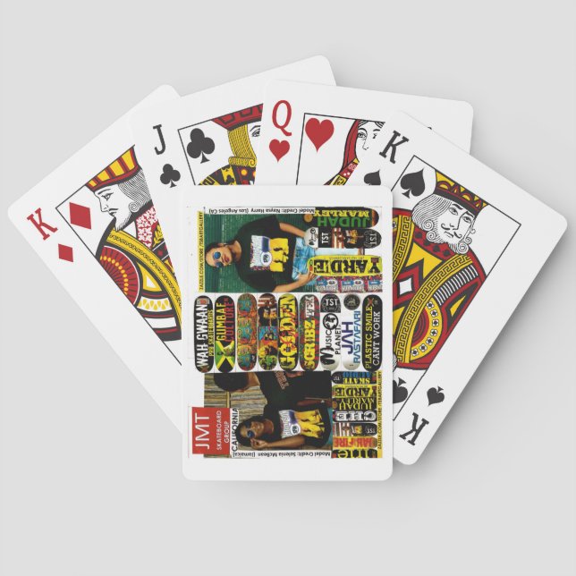 Klassiska uppspelningskort för JMT SKATEBOARD Casinokort (Baksidan)