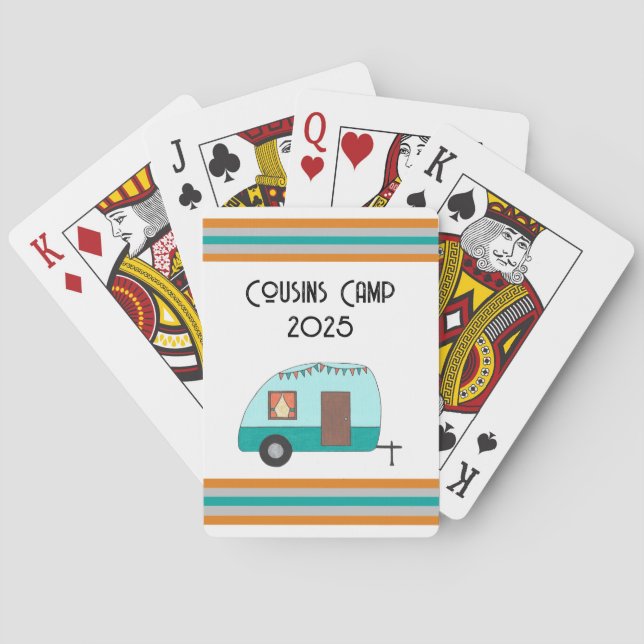 Klassiska uppspelningskort för kusinläger casinokort (Baksidan)