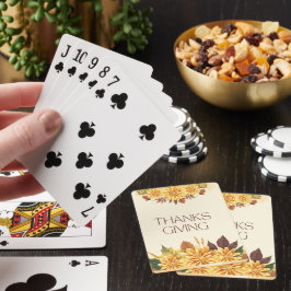 Klassiska uppspelningskort för thanksgiving casinokort