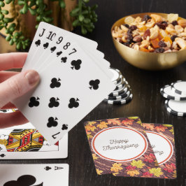 Klassiska uppspelningskort för thanksgiving casinokort