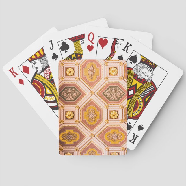 Klassiska uppspelningskort för ungerska arkitektur casinokort (Baksidan)