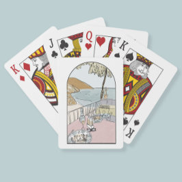 Klassiska uppspelningskort i Almafi Kusten Italien Casinokort