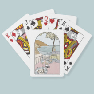 Klassiska uppspelningskort i Almafi Kusten Italien Casinokort