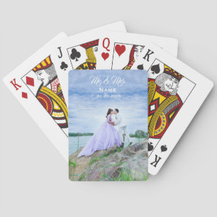 Klassiska uppspelningskort i personlig Bröllop Casinokort