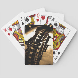 Klassiska uppspelningskort i ro Guld Casinokort