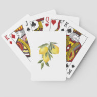 Klassiska uppspelningskort - Lemon-bakgrund Casinokort