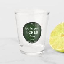 Klassiska uppspelningskort Poker Room Shot Glass