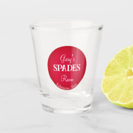 Klassiska uppspelningskort Spader Room Shot Glass