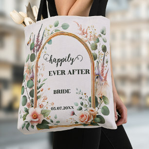 Klassiska vattenfärgsblommor Elegant bröllop Tygkasse