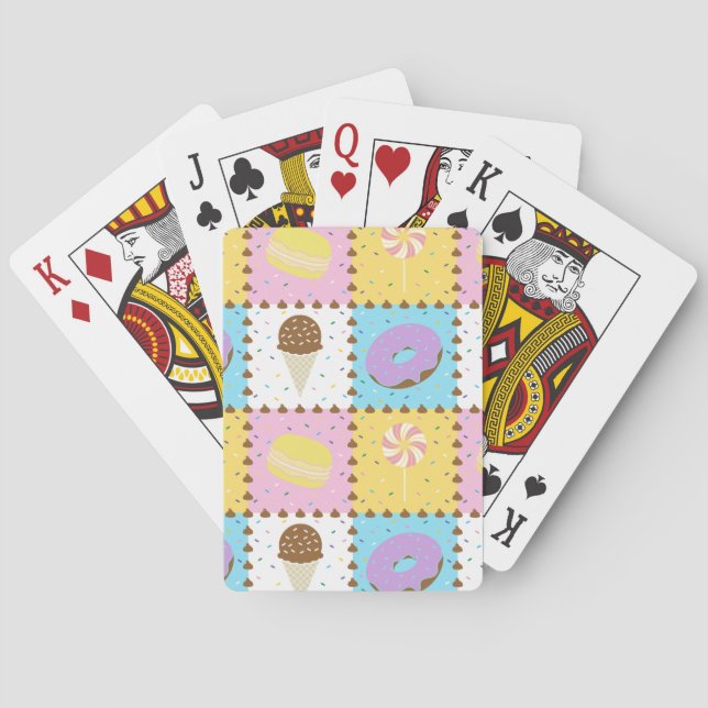 Klassiska vaxkort för sötkrämning casinokort (Baksidan)