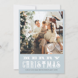 Klassiska vinterdjur - blåfamiljens jul julkort