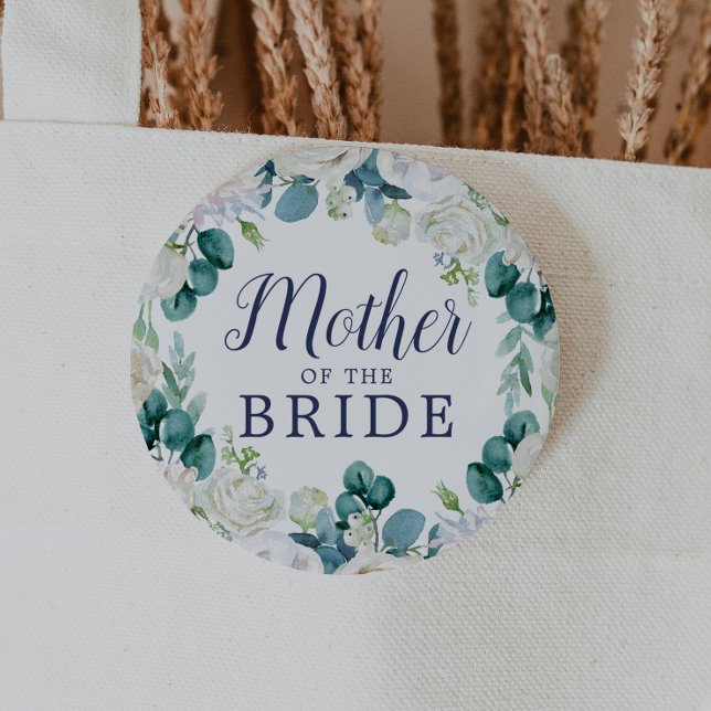 Klassiska vita blommor Budens mamma Knapp (Skapare uppladdad)