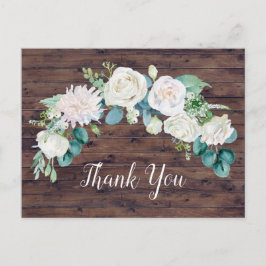 Klassiska vita blommor | Gränskontrollkort för Tac Vykort