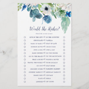 Klassiska vita blommor skulle hon hellre spela flygblad