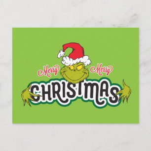 Klassiske Grinchen God God Jul Helg Vykort