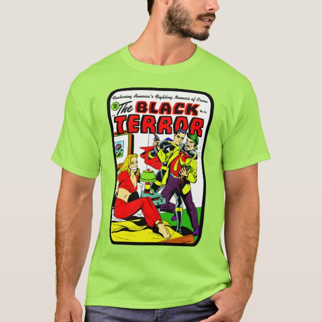 Klassiskt 1940:s svarta fel T-Shirt (Framsida)