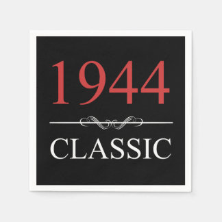 Klassiskt 1944 80:e födelsedag pappersservett