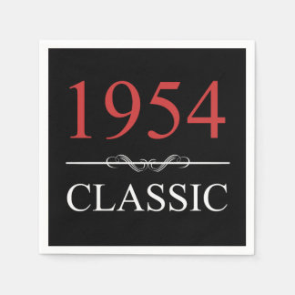 Klassiskt 1954 70:e födelsedag pappersservett