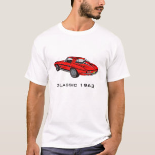 Klassiskt 1963 Röd korvett T-Shirt