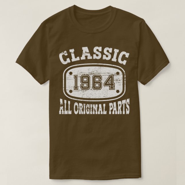 Klassiskt 1964 Alla originaldelar, vita T Shirt (Design framsida)