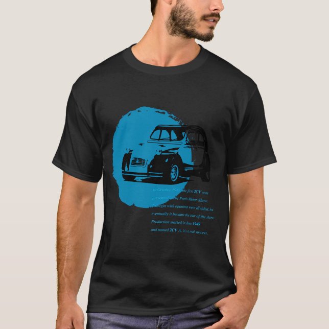 Klassiskt 2CV T Shirt (Framsida)