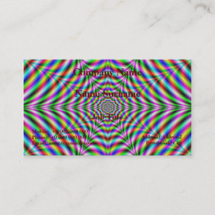 Klassiskt Affärskort Tolv spetsar Psychedelic Visitkort