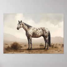 Klassiskt amerikanskt appaloosa Horse Poster