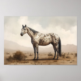 Klassiskt amerikanskt appaloosa Horse Poster