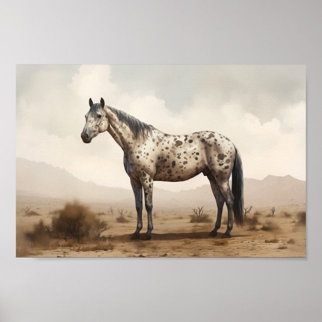 Klassiskt amerikanskt appaloosa Horse Poster (Framsidan)