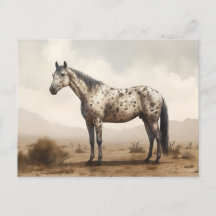 Klassiskt amerikanskt appaloosa-vykort