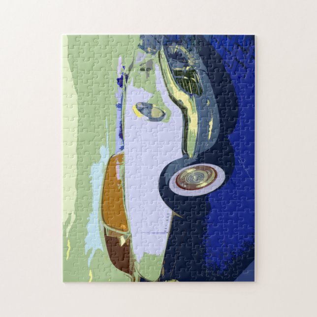 Klassiskt amerikanskt bilpussel pussel (Vertikal)