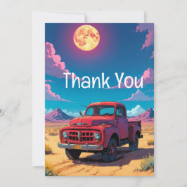 Klassiskt amerikanskt Pickupt Lastbil Tack Kort