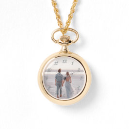 Klassiskt Anpassade Fotoårsdag Bröllop Armbandsur